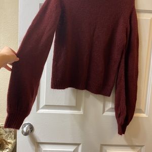 Bubble sleeve sweater